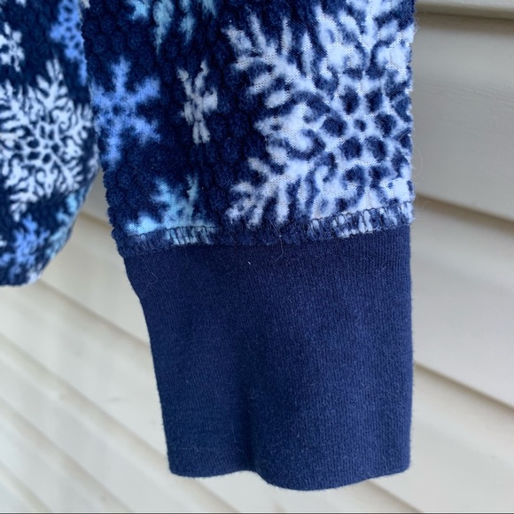 Nautica Top Long Sleeve Snowflake Pajama - Size Lg - Picture 5 of 10